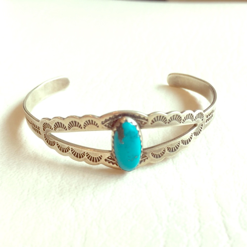 Sterling Silver Turquoise Cuff Bracelet